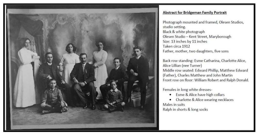 Abstract for Bridgeman Family Portrait